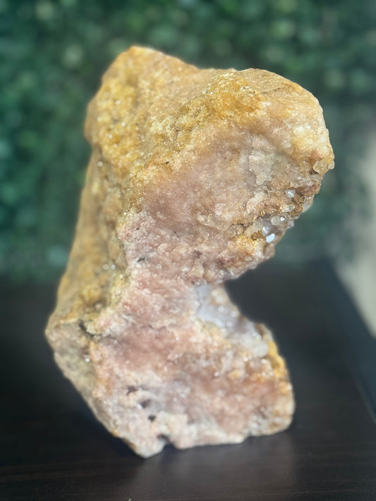 raw pink amethyst freeform