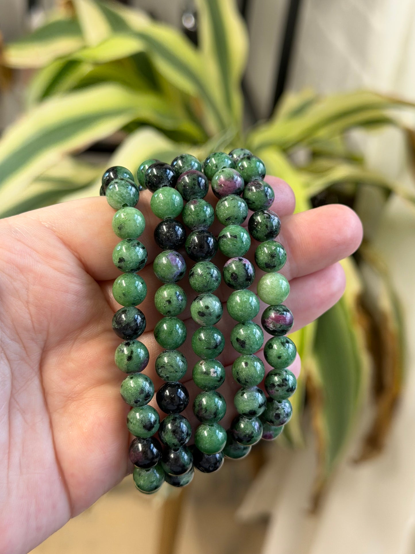 ruby zoisite bracelet