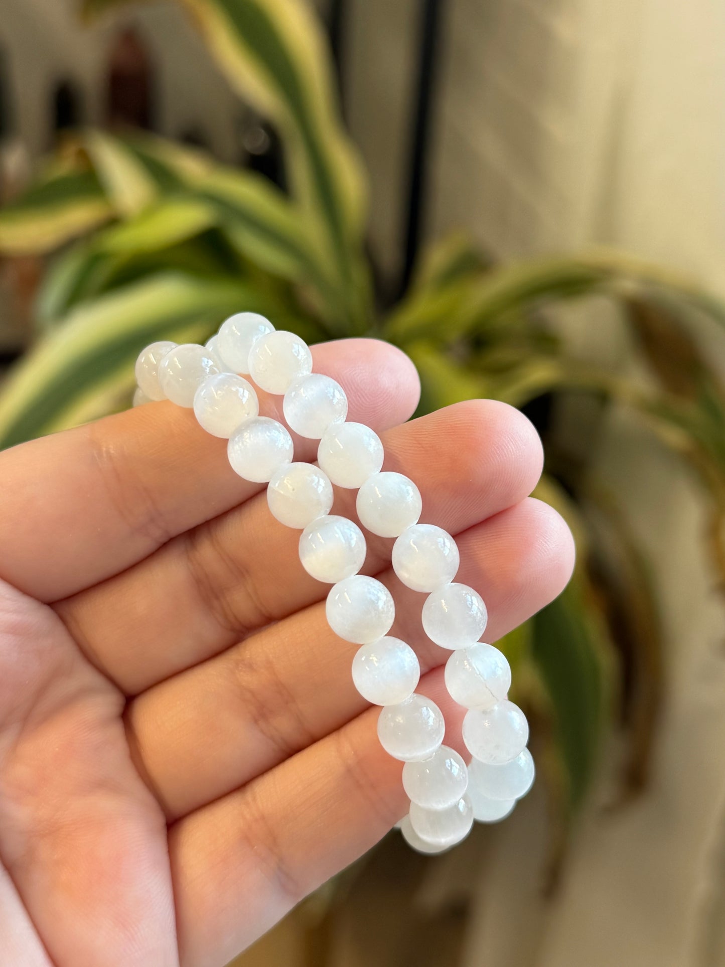 selenite satin spar bracelet