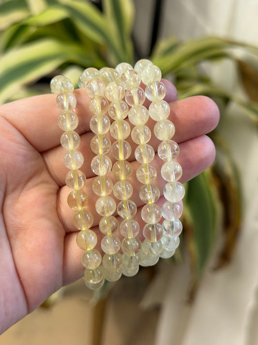 lemon quartz bracelet
