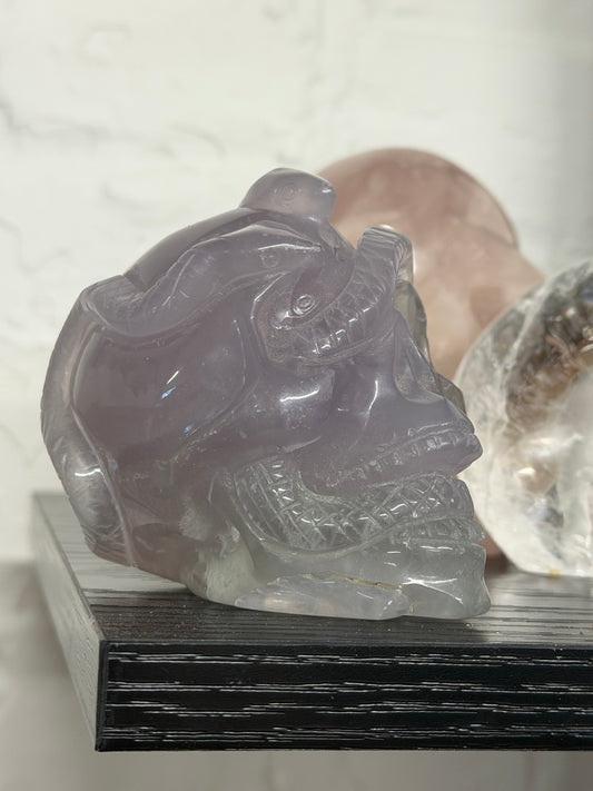fluorite snake skull | uv reactive