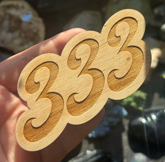 angel number wooden magnets