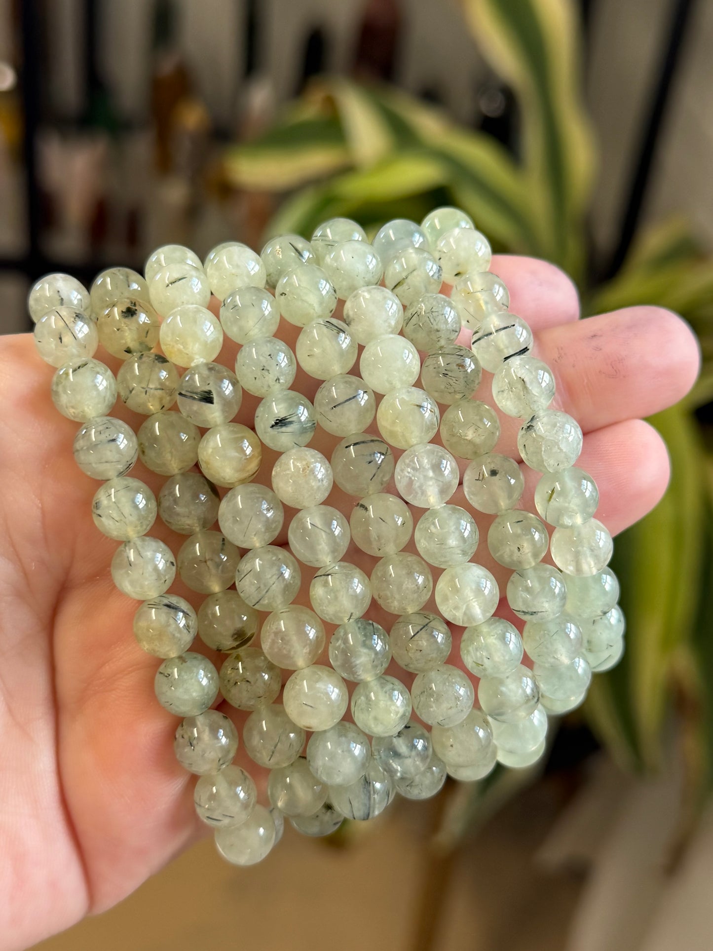 prehnite bracelet
