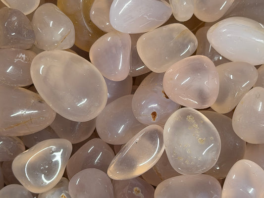 pink chalcedony tumbles