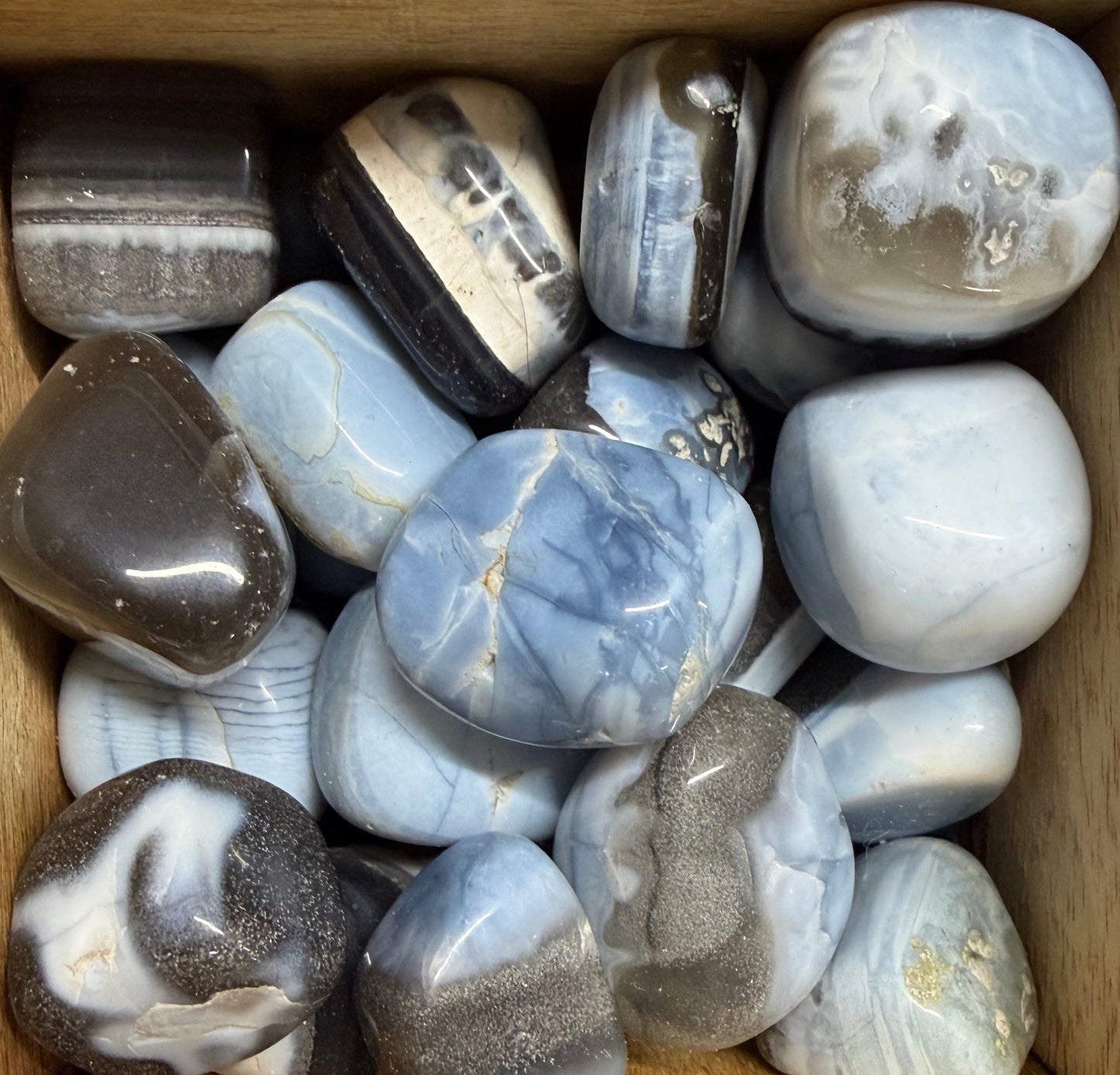 blue owyhee opal tumbles