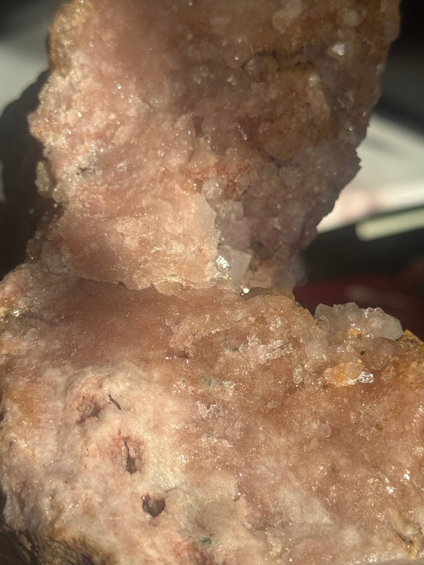 raw pink amethyst freeform