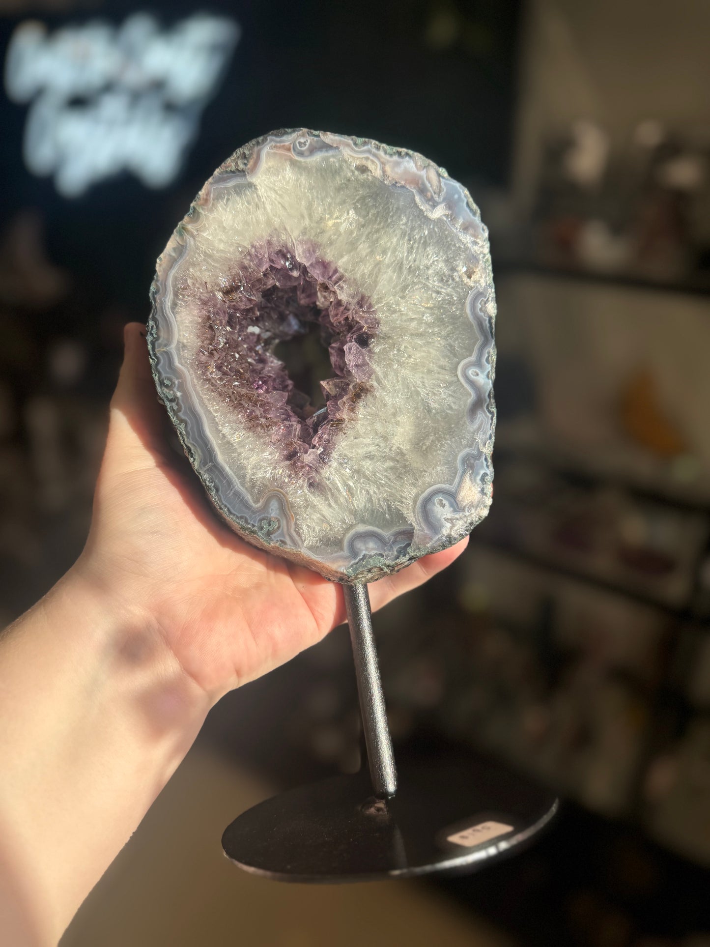 amethyst portal on stand