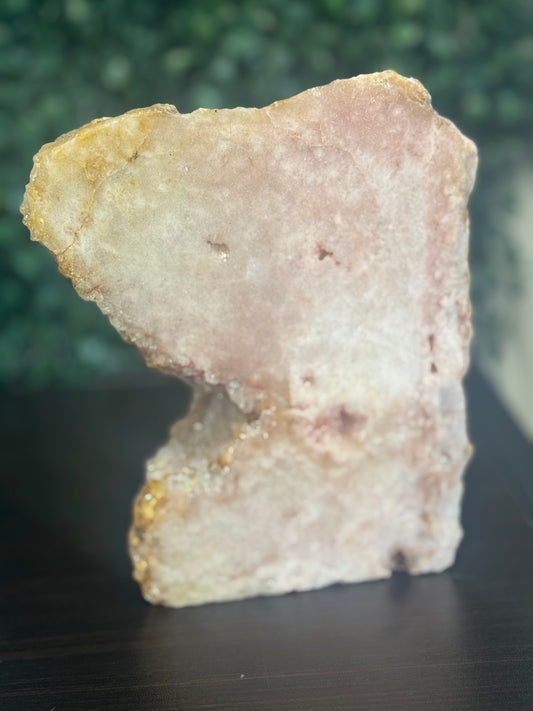 raw pink amethyst freeform