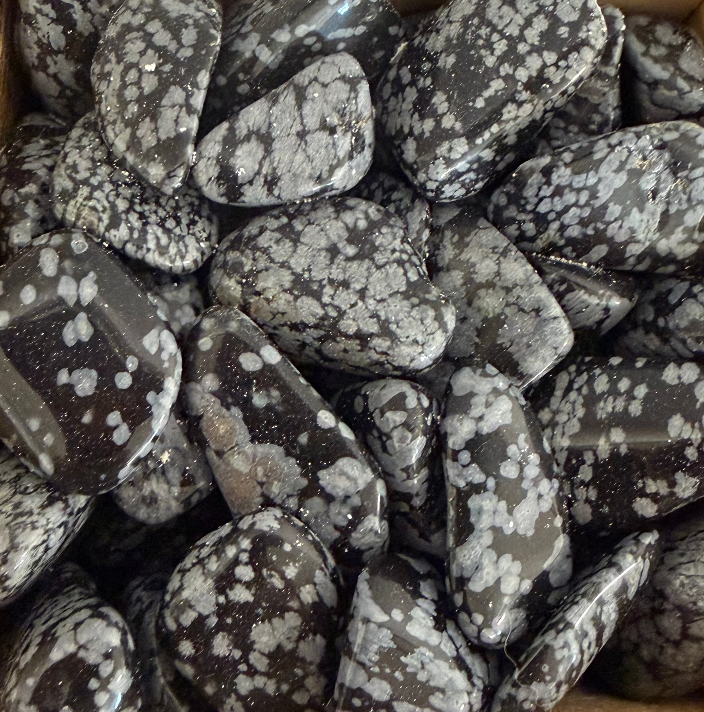 snowflake obsidian tumbles